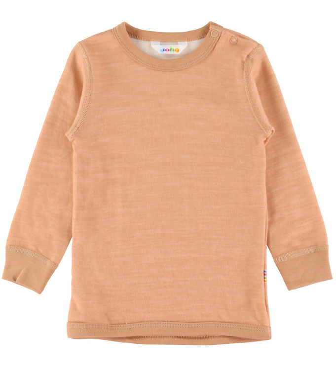 Joha Bluse - Uld/Bambus - Fersken