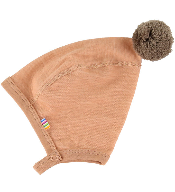 Joha Babyhjelm - Uld/Bambus - Fersken