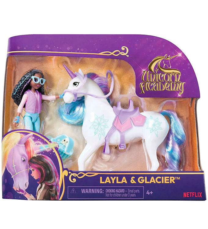 Unicorn Academy Legetøjsfigurer - 13,5 cm - Layla & Glacier