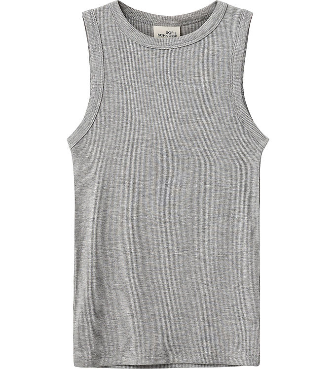 Sofie Schnoor Tanktop - Rib - Jullie - Grey Melange