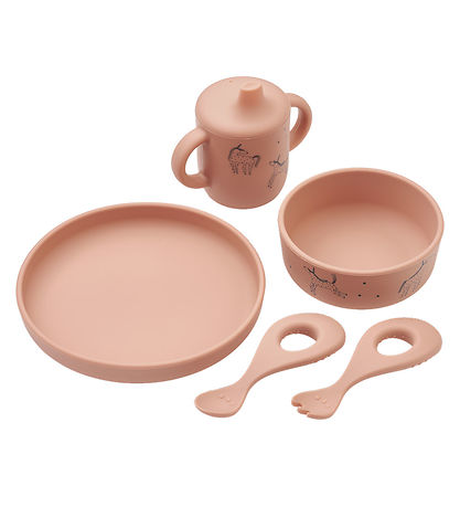Liewood Spisesæt - Silikone - 4 Dele - Ryle - Unicorn/Pale Tusca Liewood Spisesæt - Silikone - 4 Dele - Ryle - Unicorn/Pale Tusca