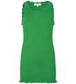 Rosemunde Top - Lang - Silke/Bomuld - Bright Green m. Blonder