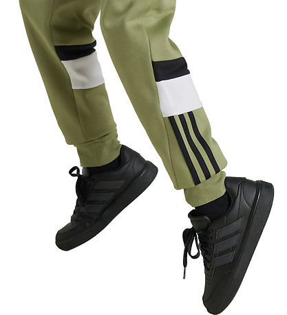 adidas Performance Sweatpants - J 3S Tib PT - Grøn/Sort
