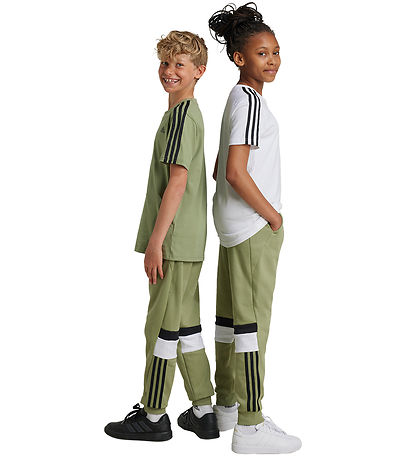 adidas Performance Sweatpants - J 3S Tib PT - Grøn/Sort