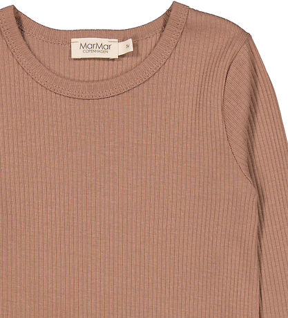 MarMar Bluse - Rib - Modal - Powder Taupe MarMar Bluse - Rib - Modal - Powder Taupe