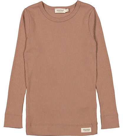 MarMar Bluse - Rib - Modal - Powder Taupe MarMar Bluse - Rib - Modal - Powder Taupe