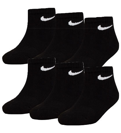Nike Ankelstrømper - Cushioned - Dri-Fit - 6-pak - Sort Nike Ankelstrømper - Cushioned - Dri-Fit - 6-pak - Sort