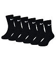 Nike Strømper - Cushioned - Dri-Fit - 6-pak - Sort Nike Strømper - Cushioned - Dri-Fit - 6-pak - Sort
