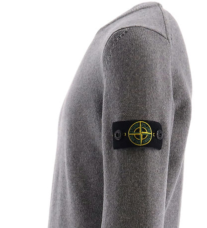 Stone Island Bluse - Strik - Gråmeleret Stone Island Bluse - Strik - Gråmeleret