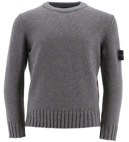 Stone Island Bluse - Strik - Gråmeleret Stone Island Bluse - Strik - Gråmeleret