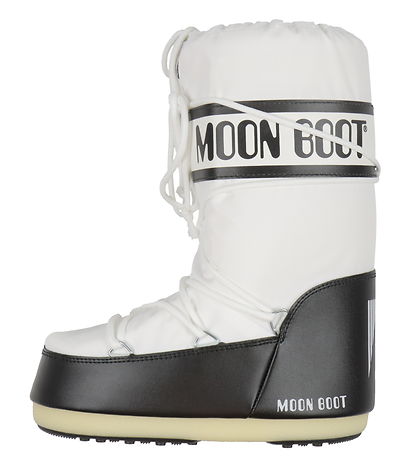 Moon Boot Vinterstøvler - Icon Nylon - Sort/Hvid