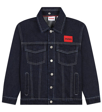 HUGO Denimjakke - Rinse Wash/Beige HUGO Denimjakke - Rinse Wash/Beige