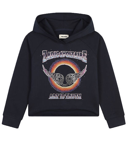 Zadig & Voltaire Hættetrøje - Cropped - Night m. Similisten Zadig & Voltaire Hættetrøje - Cropped - Night m. Similisten