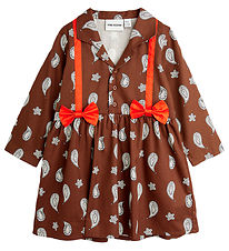 Mini Rodini Kjole - Paisley Aop - Brown Mini Rodini Kjole - Paisley Aop - Brown