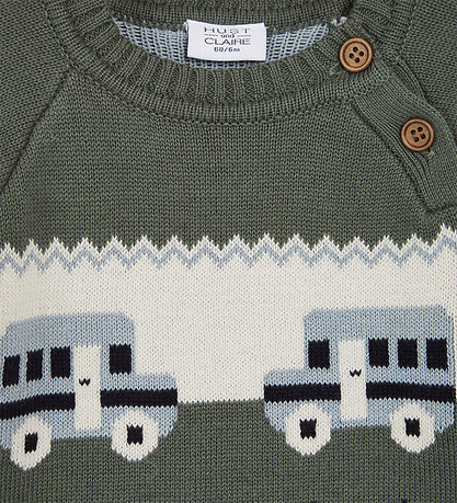 Hust and Claire Bluse - Strik - Palle - Pineneedle m. Biler