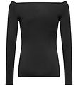 Rosemunde Bluse - Off Shoulder - Viscose - Black Rosemunde Bluse - Off Shoulder - Viscose - Black