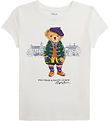 Polo Ralph Lauren T-shirt - Hvid m. Bamse Polo Ralph Lauren T-shirt - Hvid m. Bamse