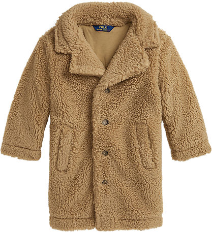 Polo Ralph Lauren Fleecefrakke - Tan Polo Ralph Lauren Fleecefrakke - Tan