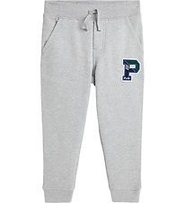 Polo Ralph Lauren Sweatpants - Gråmeleret m. Navy Polo Ralph Lauren Sweatpants - Gråmeleret m. Navy