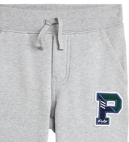 Polo Ralph Lauren Sweatpants - Gråmeleret m. Navy