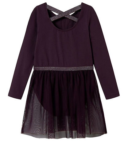 Name It Gymnastikdragt - NmfJustine - Plum Perfect m. Katte Name It Gymnastikdragt - NmfJustine - Plum Perfect m. Katte