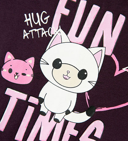 Name It Gymnastikdragt - NmfJustine - Plum Perfect m. Katte Name It Gymnastikdragt - NmfJustine - Plum Perfect m. Katte