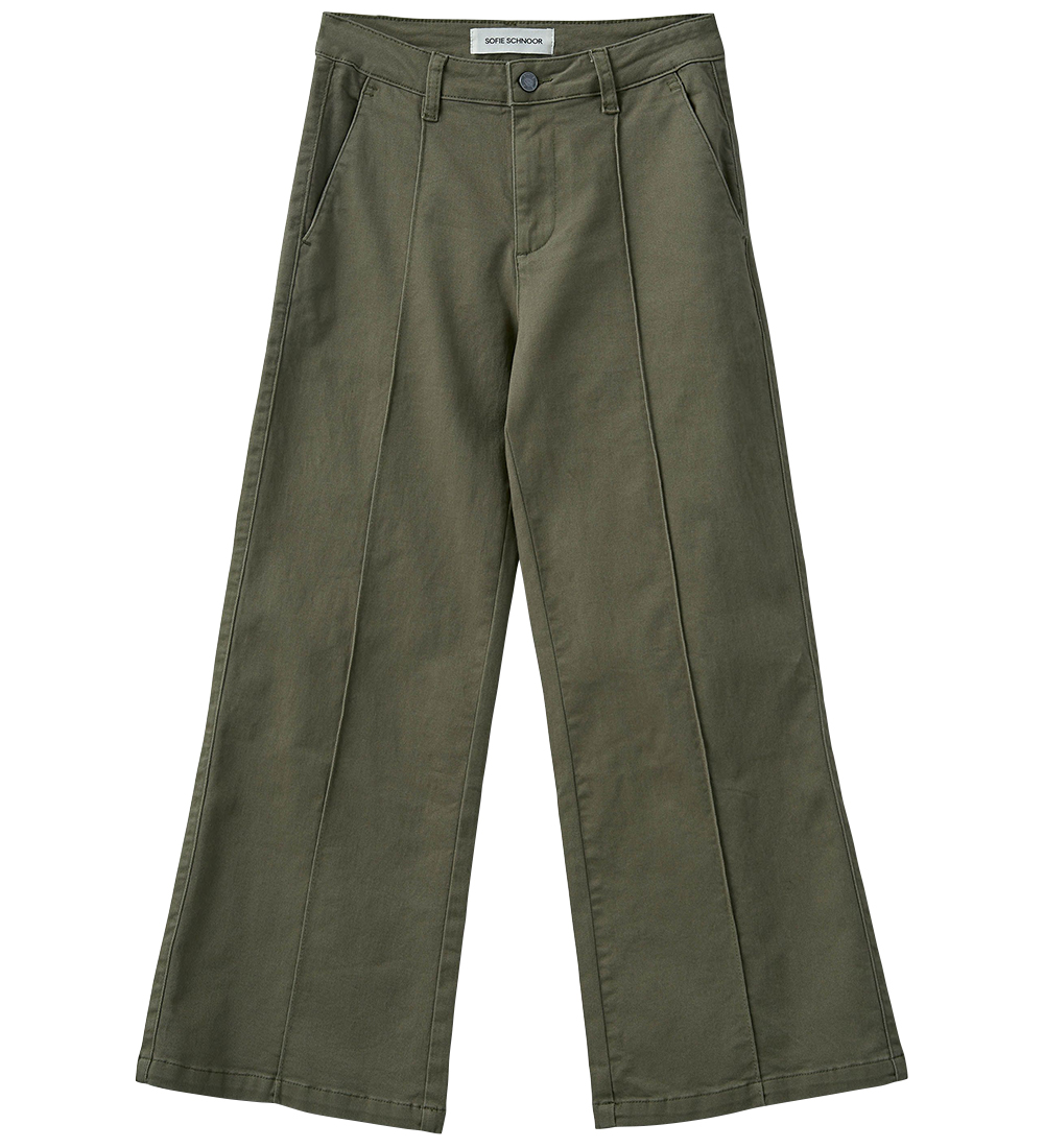 Sofie Schnoor Hosen - Izza - Green Olive - Sofie Schnoor - 12 Jahre (152) - Hosen - Baumwolle