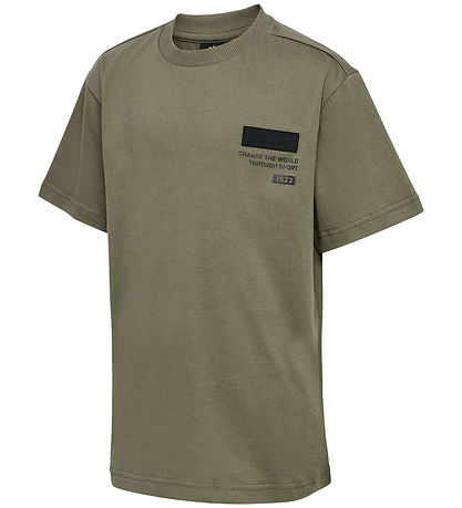 Hummel T-shirt - hmlArchie - Dusty Olive