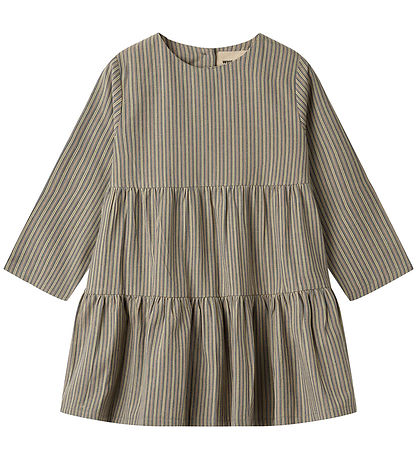 Wheat Kjole - Sophie - Blue Green Stripe Wheat Kjole - Sophie - Blue Green Stripe