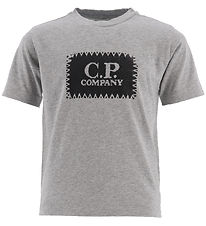 C.P. Company T-shirt - Gråmeleret m. Sort C.P. Company T-shirt - Gråmeleret m. Sort