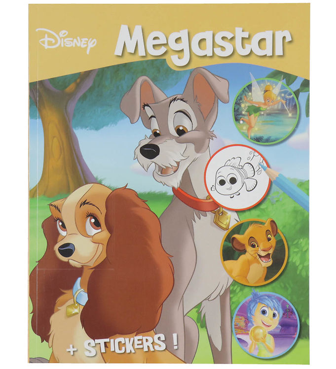 Megastar Malebog m. Klistermærker - 128 Sider - Disney