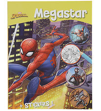 Megastar Malebog m. Klistermærker - 128 Sider - Marvel Spiderman Megastar Malebog m. Klistermærker - 128 Sider - Marvel Spiderman