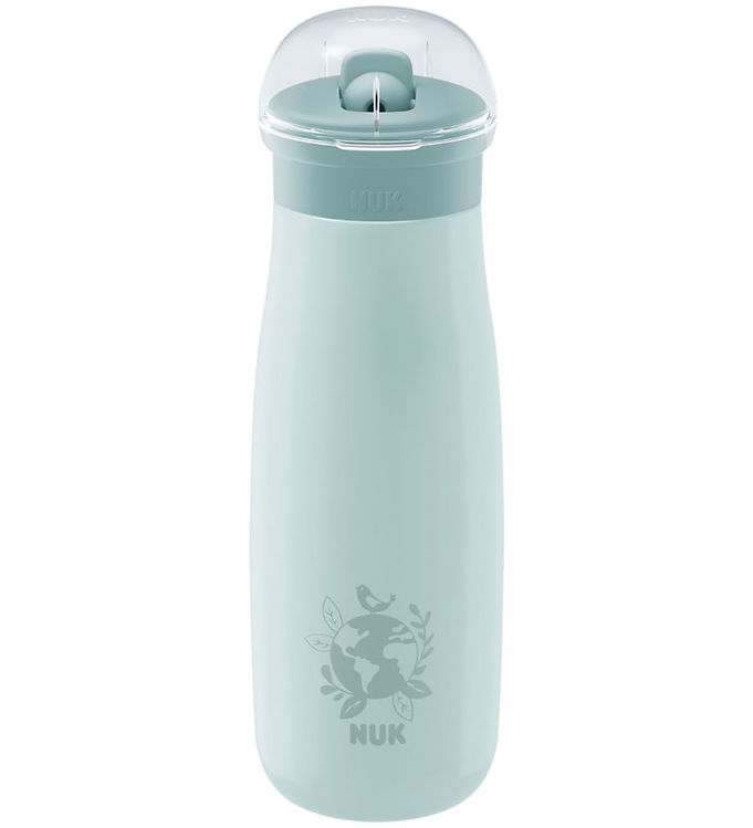 Nuk Drikkedunk m. Sugerør - Mini-Me Flip - 500 ml - Stål - Globe