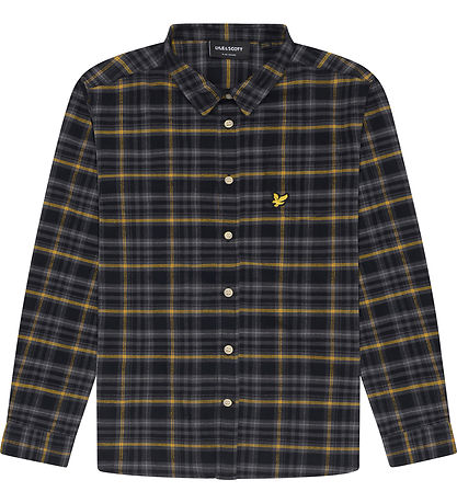 Lyle & Scott Skjorte - Tartan - Jet Black Lyle & Scott Skjorte - Tartan - Jet Black
