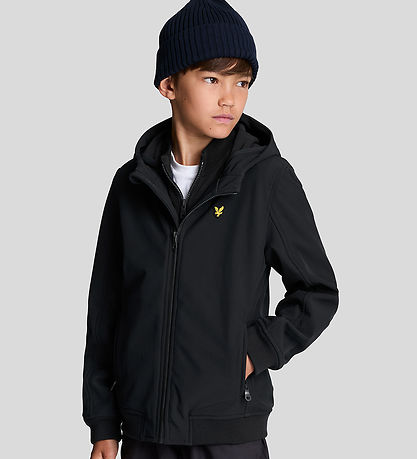 Lyle & Scott Softshelljakke m. Fleece - Jet Black Lyle & Scott Softshelljakke m. Fleece - Jet Black