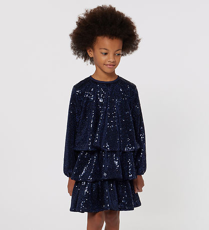 Billieblush Kjole - Royal Blue/Palietter Billieblush Kjole - Royal Blue/Palietter