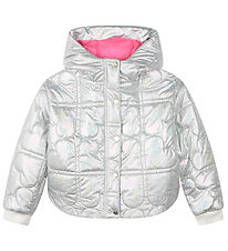 Billieblush Dynejakke - Puffer - Hvid Metallised Billieblush Dynejakke - Puffer - Hvid Metallised