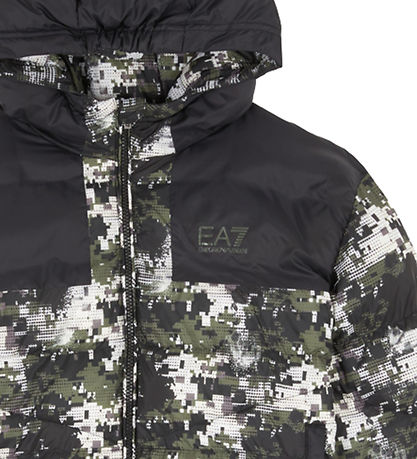 EA7 Dynejakke - Fancy Black/Army EA7 Dynejakke - Fancy Black/Army