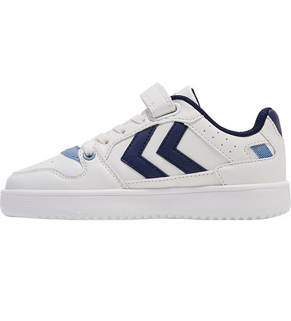 Hummel Sko - St. Power Play Jr - WHITE/BLUE Hummel Sko - St. Power Play Jr - WHITE/BLUE