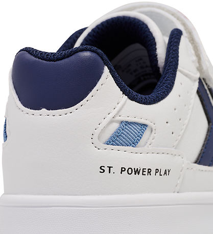 Hummel Sko - St. Power Play Jr - WHITE/BLUE Hummel Sko - St. Power Play Jr - WHITE/BLUE