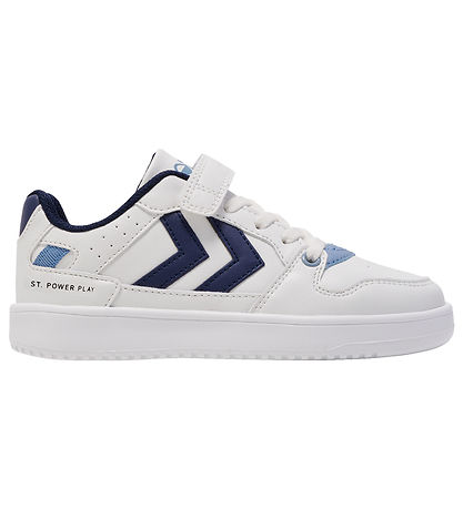 Hummel Sko - St. Power Play Jr - WHITE/BLUE Hummel Sko - St. Power Play Jr - WHITE/BLUE