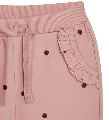 Hust and Claire Sweatpants - Thilde - Dusty Rose m. Prikker Hust and Claire Sweatpants - Thilde - Dusty Rose m. Prikker