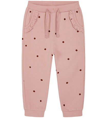 Hust and Claire Sweatpants - Thilde - Dusty Rose m. Prikker Hust and Claire Sweatpants - Thilde - Dusty Rose m. Prikker