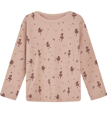 Hust and Claire Bluse - Uld/Bambus - Abba - Rose Cloud m. Baller Hust and Claire Bluse - Uld/Bambus - Abba - Rose Cloud m. Baller