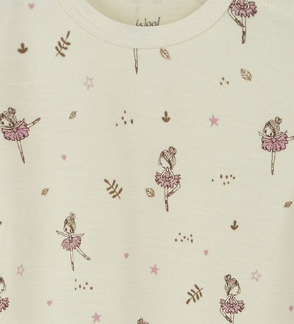 Hust and Claire Body l/æ - Uld/Bambus - Baloo - Ecru m. Ballerin