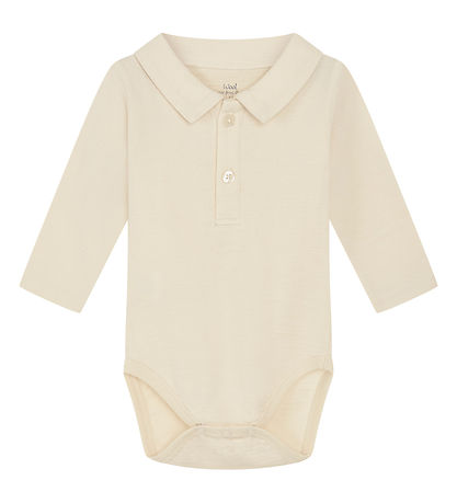 Hust and Claire Polobody l/æ - Uld/Bambus - Baldur - Ecru Hust and Claire Polobody l/æ - Uld/Bambus - Baldur - Ecru