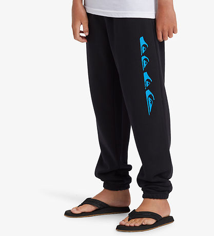 Quiksilver Sweatpants - Graphic - Sort m. Blå