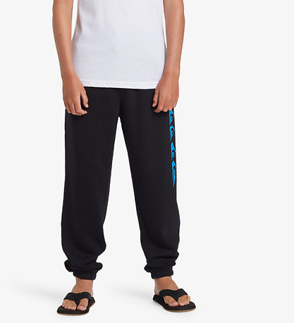 Quiksilver Sweatpants - Graphic - Sort m. Blå