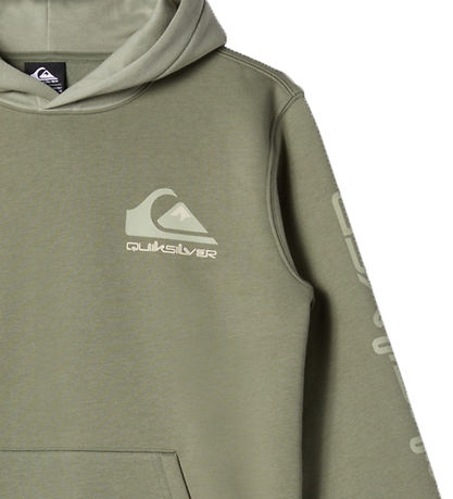 Quiksilver Hættetrøje - Omni Logo - Støvet Grøn