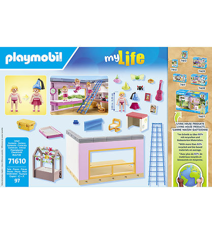 Playmobil My Life - Børneværelse - 71610 - 97 Dele